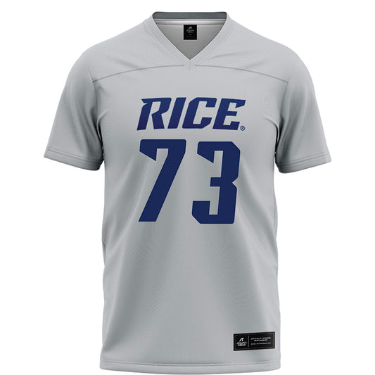 Rice - NCAA Football : Justin Michaelis - Grey Football Jersey-0