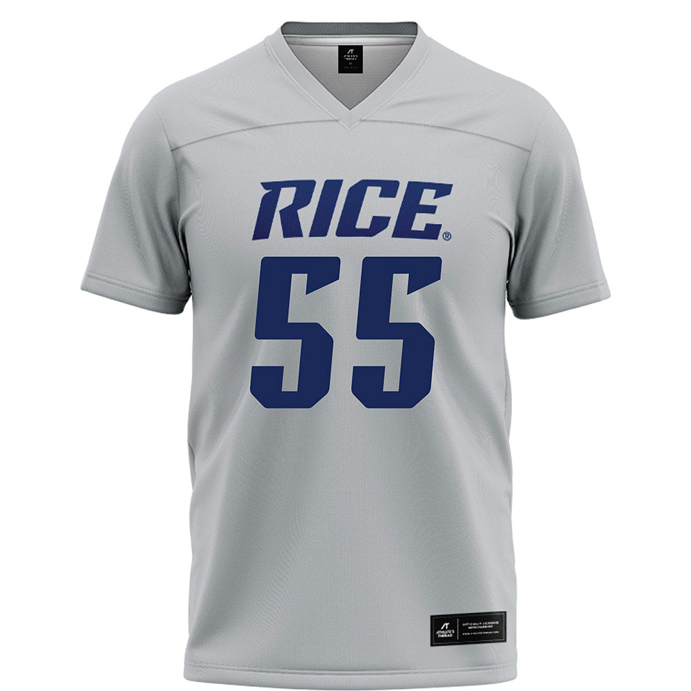Rice - NCAA Football : CJ Witten - Grey Football Jersey-0