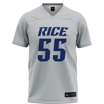 Rice - NCAA Football : CJ Witten - Grey Football Jersey-0