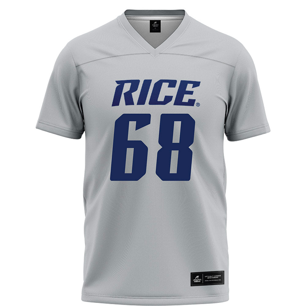 Rice - NCAA Football : Scott Becker - Grey Football Jersey-0
