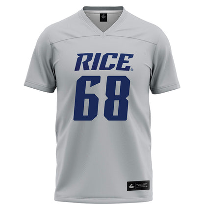 Rice - NCAA Football : Scott Becker - Grey Football Jersey-0