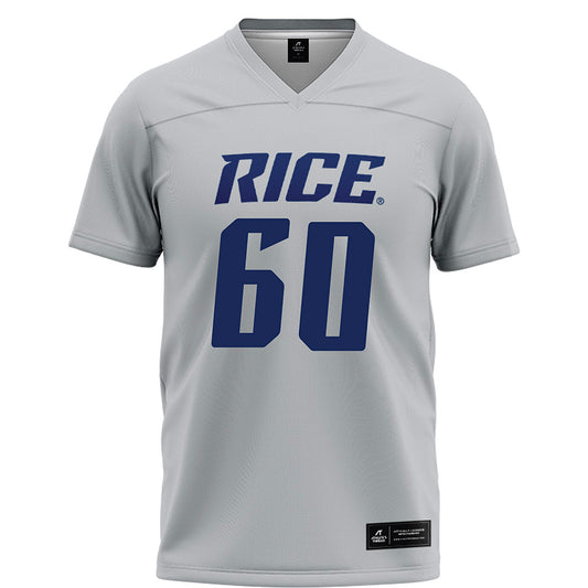 Rice - NCAA Football : Leo Bluhm - Grey Football Jersey-0