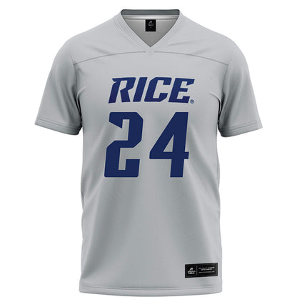 Rice - NCAA Football : Larry DeBose IV - Grey Football Jersey-0