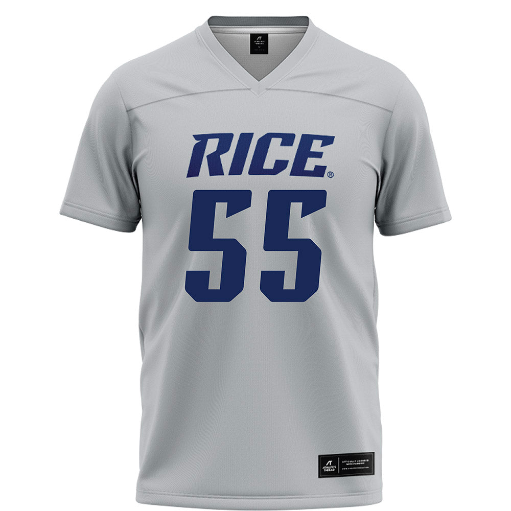 Rice - NCAA Football : CJ Witten - Grey Football Jersey-0