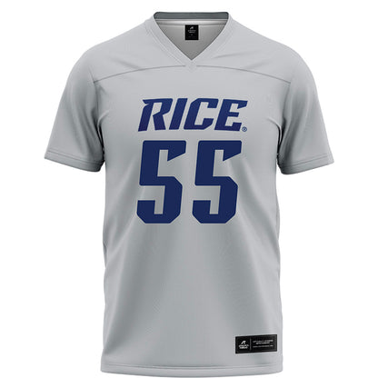 Rice - NCAA Football : CJ Witten - Grey Football Jersey-0