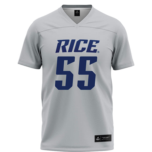 Rice - NCAA Football : CJ Witten - Grey Football Jersey-0