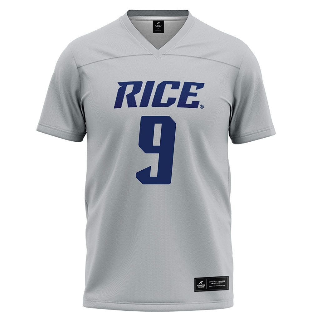 Rice - NCAA Football : Preston Zinter - Grey Football Jersey-0