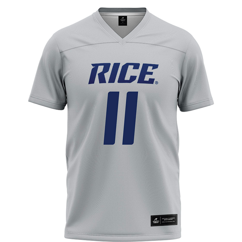 Rice - NCAA Football : Christopher Clark-Jolivet - Grey Football Jersey-0