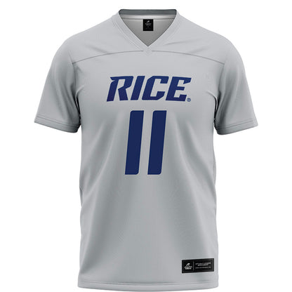 Rice - NCAA Football : Christopher Clark-Jolivet - Grey Football Jersey-0