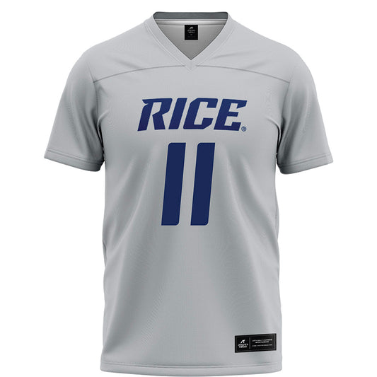 Rice - NCAA Football : Christopher Clark-Jolivet - Grey Football Jersey-0