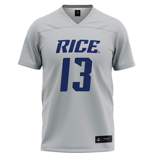 Rice - NCAA Football : Maxwell Mosey - Grey Football Jersey-0
