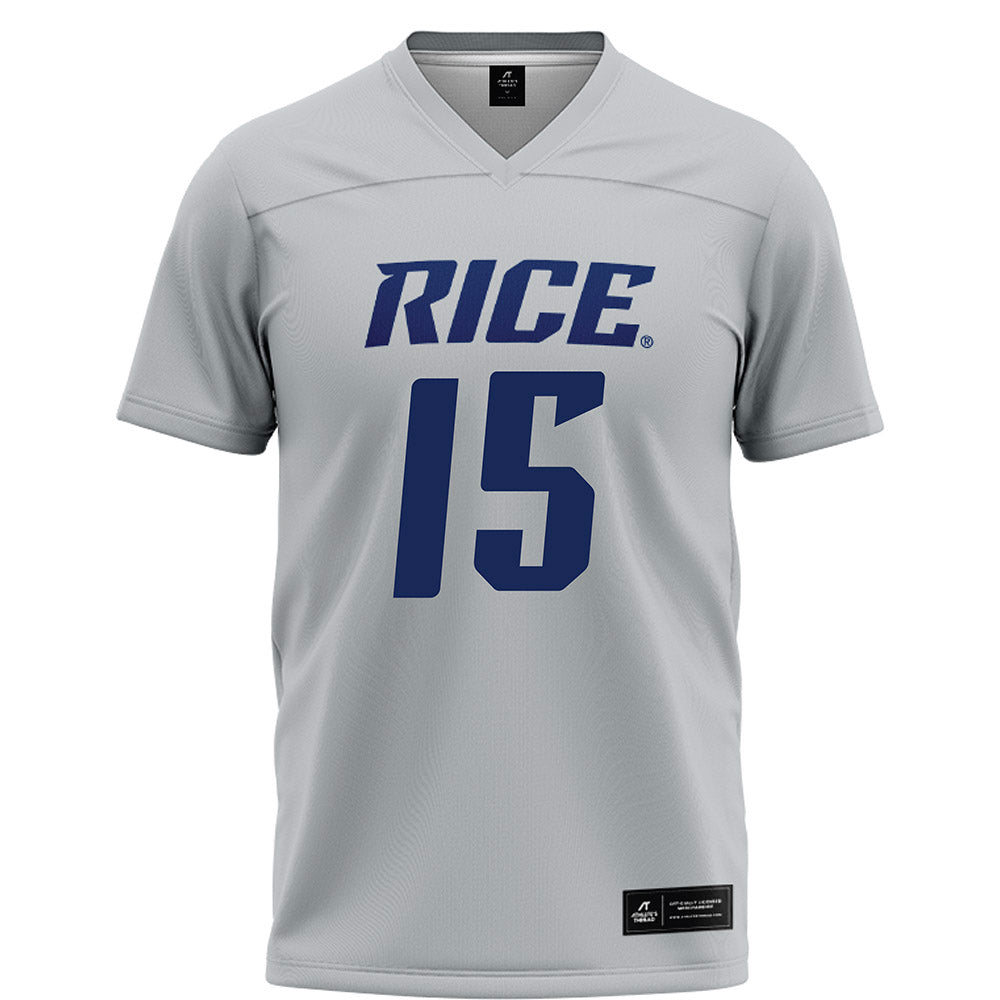 Rice - NCAA Football : Matthew Aribisala - Grey Football Jersey-0