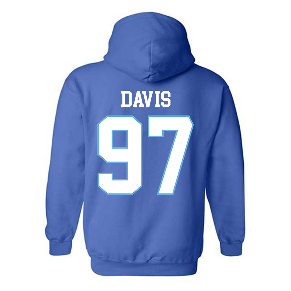 Drake - NCAA Football : Devyn Davis - Classic Shersey Hooded Sweatshirt-1