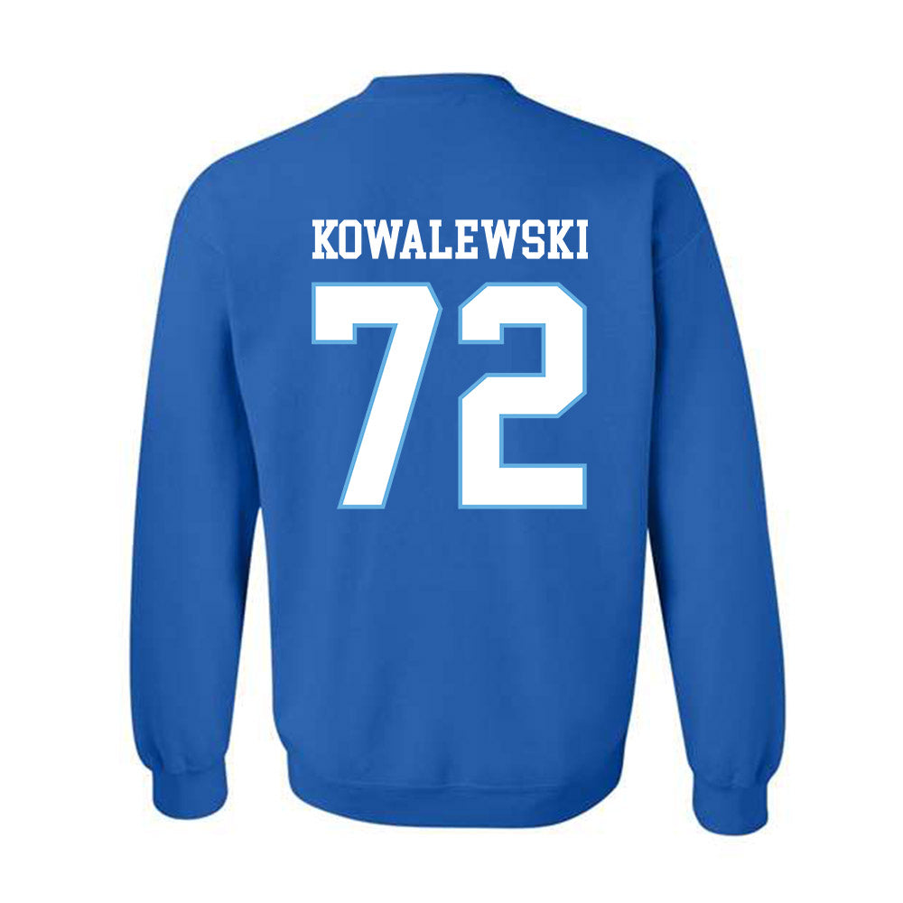 Drake - NCAA Football : William Kowalewski - Classic Shersey Crewneck Sweatshirt-1