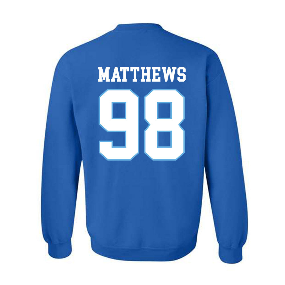 Drake - NCAA Football : Kannon Matthews - Classic Shersey Crewneck Sweatshirt-1