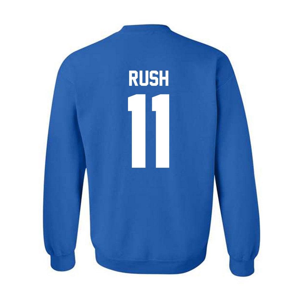 Drake - NCAA Men's Basketball : LJ Rush - Classic Shersey Crewneck Sweatshirt-1