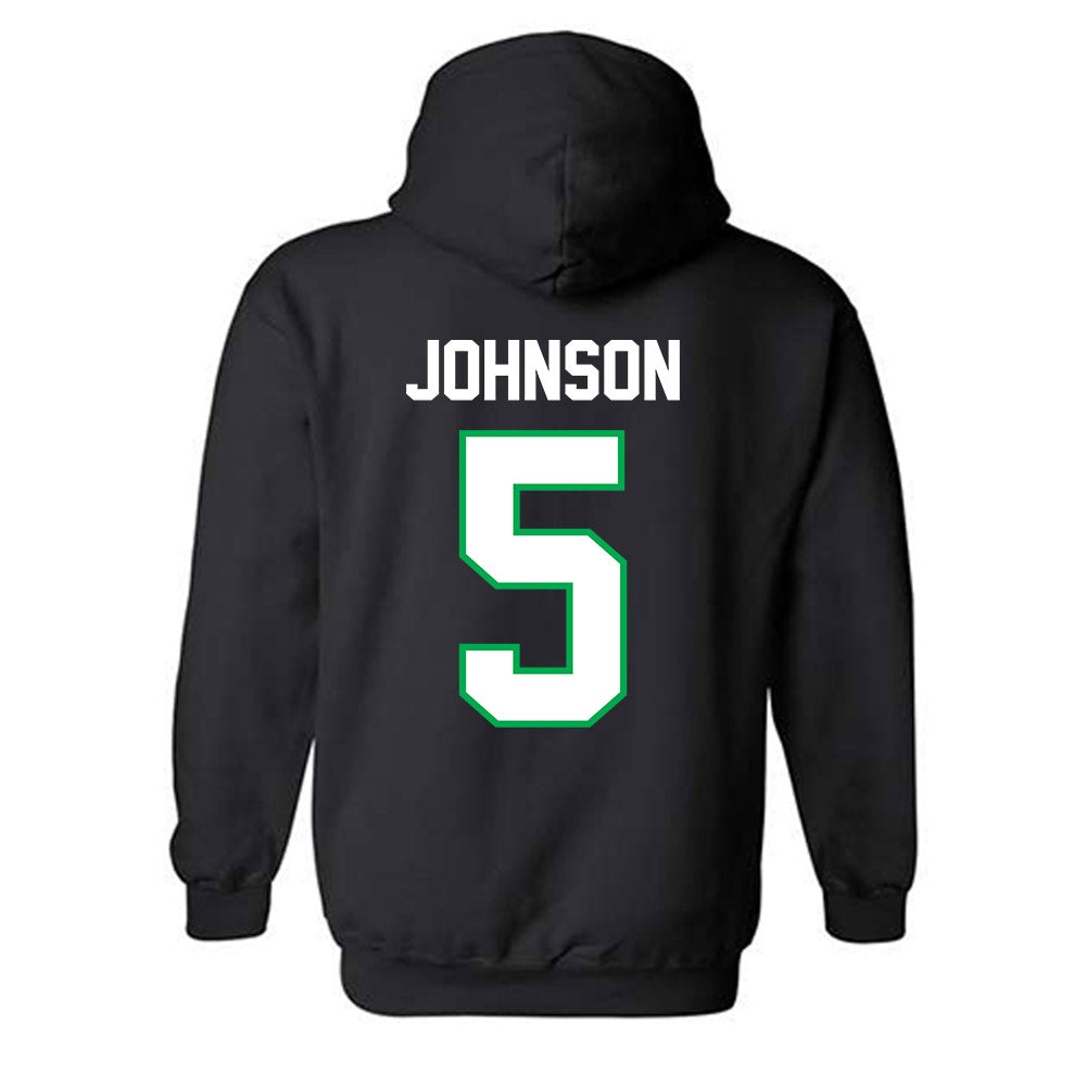 Marshall - NCAA Men's Basketball : DeMarco Johnson - Classic Shersey Hooded Sweatshirt-1