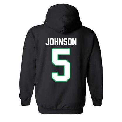 Marshall - NCAA Men's Basketball : DeMarco Johnson - Classic Shersey Hooded Sweatshirt-1