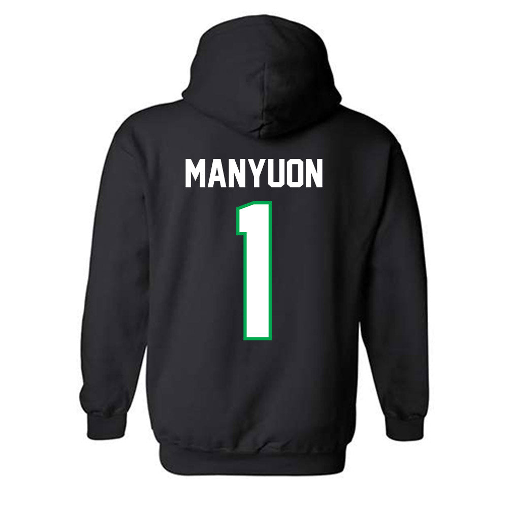 Marshall - NCAA Men's Basketball : Emmanuel Manyuon - Classic Shersey Hooded Sweatshirt-1