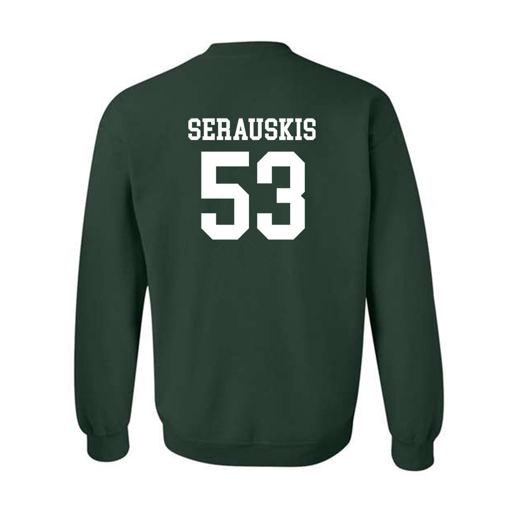 Michigan State - NCAA Football : Trey Serauskis - Classic Shersey Crewneck Sweatshirt-1