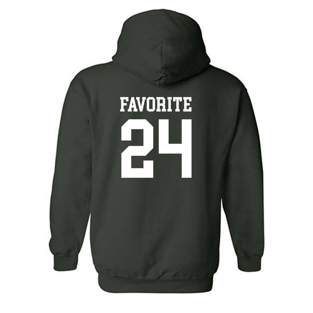 Michigan State - NCAA Football : Jeremiah Favorite - Classic Shersey Hooded Sweatshirt-1