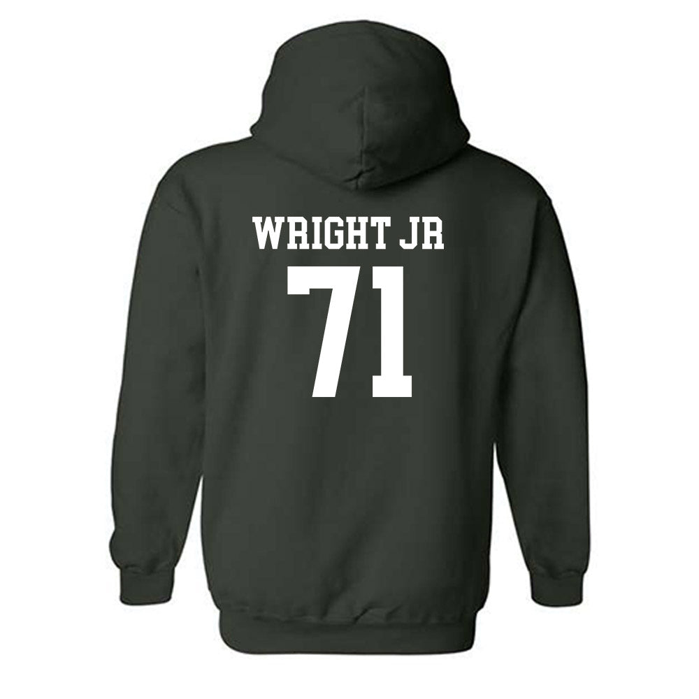 Michigan State - NCAA Football : Robert Wright Jr - Classic Shersey Hooded Sweatshirt-1