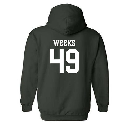 Michigan State - NCAA Football : Alex Weeks - Classic Shersey Hooded Sweatshirt-1