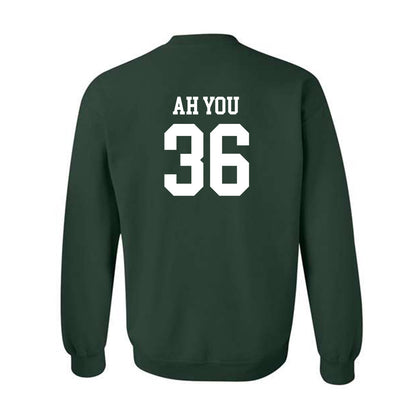 Michigan State - NCAA Football : Leonard Ah You - Classic Shersey Crewneck Sweatshirt-1