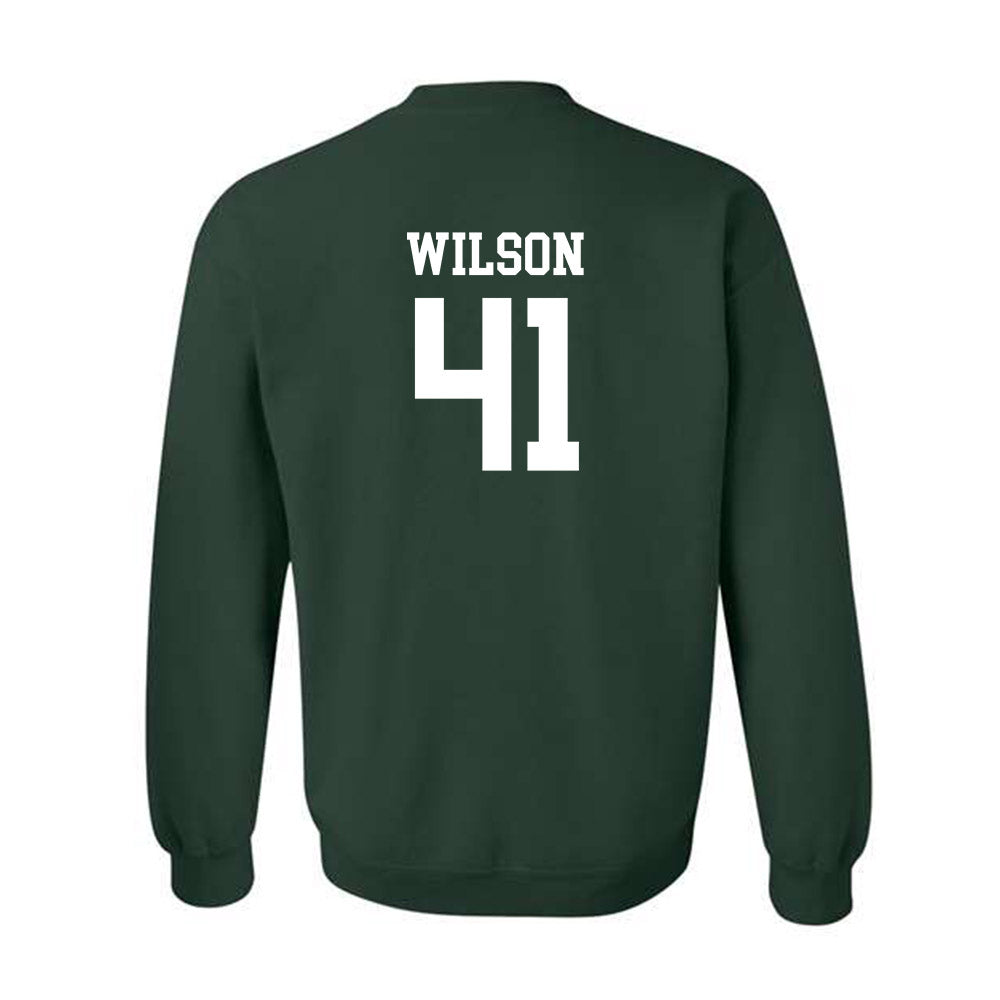 Michigan State - NCAA Football : Jaxson Wilson - Classic Shersey Crewneck Sweatshirt-1