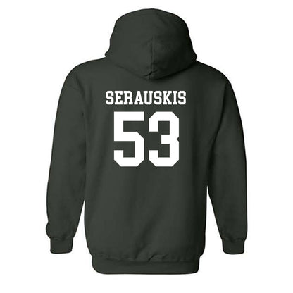 Michigan State - NCAA Football : Trey Serauskis - Classic Shersey Hooded Sweatshirt-1