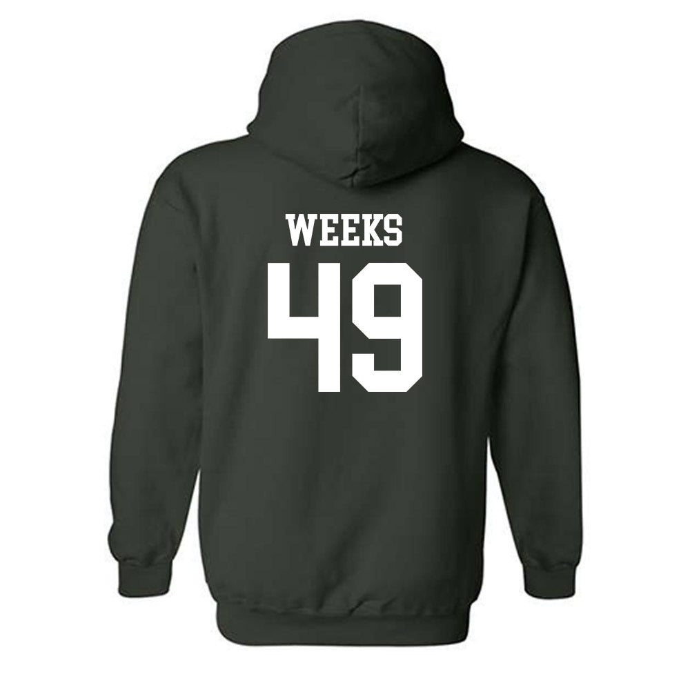 Michigan State - NCAA Football : Alex Weeks - Classic Shersey Hooded Sweatshirt-1
