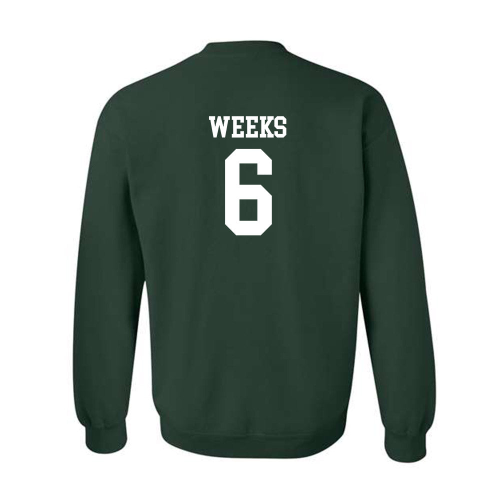 Michigan State - NCAA Baseball : Davis Weeks - Classic Shersey Crewneck Sweatshirt-1