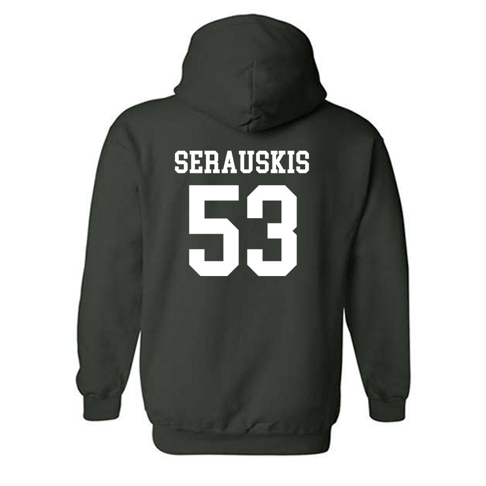 Michigan State - NCAA Football : Trey Serauskis - Classic Shersey Hooded Sweatshirt-1