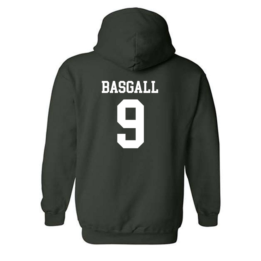 Michigan State - NCAA Men's Ice Hockey : Matthew Basgall - Classic Shersey Hooded Sweatshirt-1