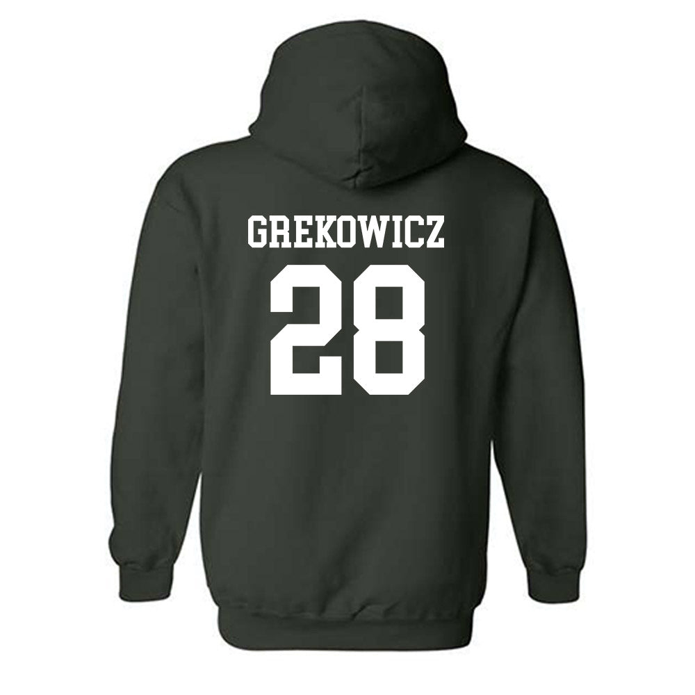 Michigan State - NCAA Men's Soccer : Jake Grekowicz - Classic Shersey Hooded Sweatshirt-1