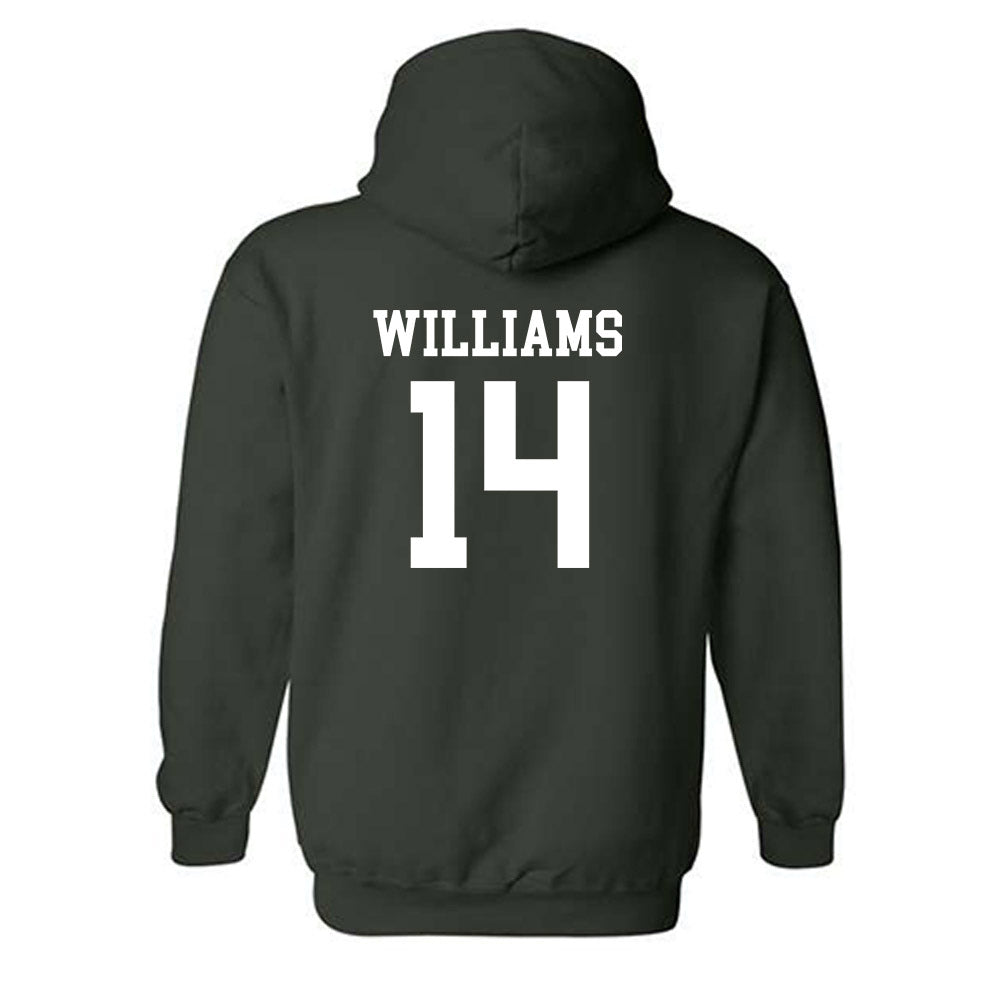 Michigan State - NCAA Football : Bryson Williams - Classic Shersey Hooded Sweatshirt-1
