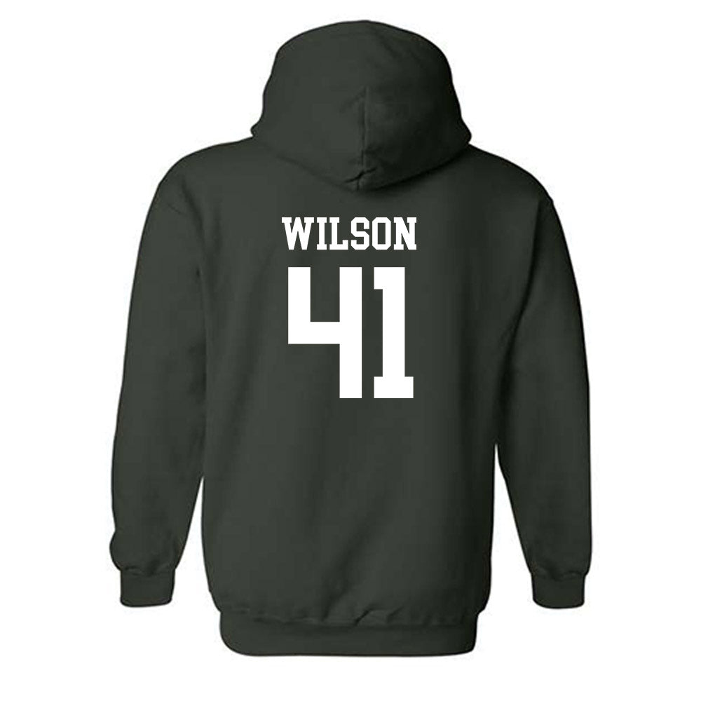 Michigan State - NCAA Football : Jaxson Wilson - Classic Shersey Hooded Sweatshirt-1