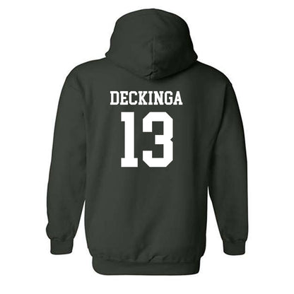 Michigan State - NCAA Baseball : CJ Deckinga - Classic Shersey Hooded Sweatshirt-1