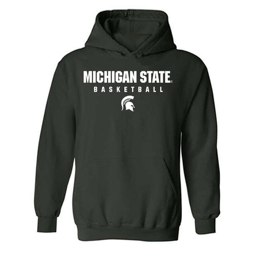 Michigan State - NCAA Men's Basketball : Carlos Medlock jr - Classic Shersey Hooded Sweatshirt-0
