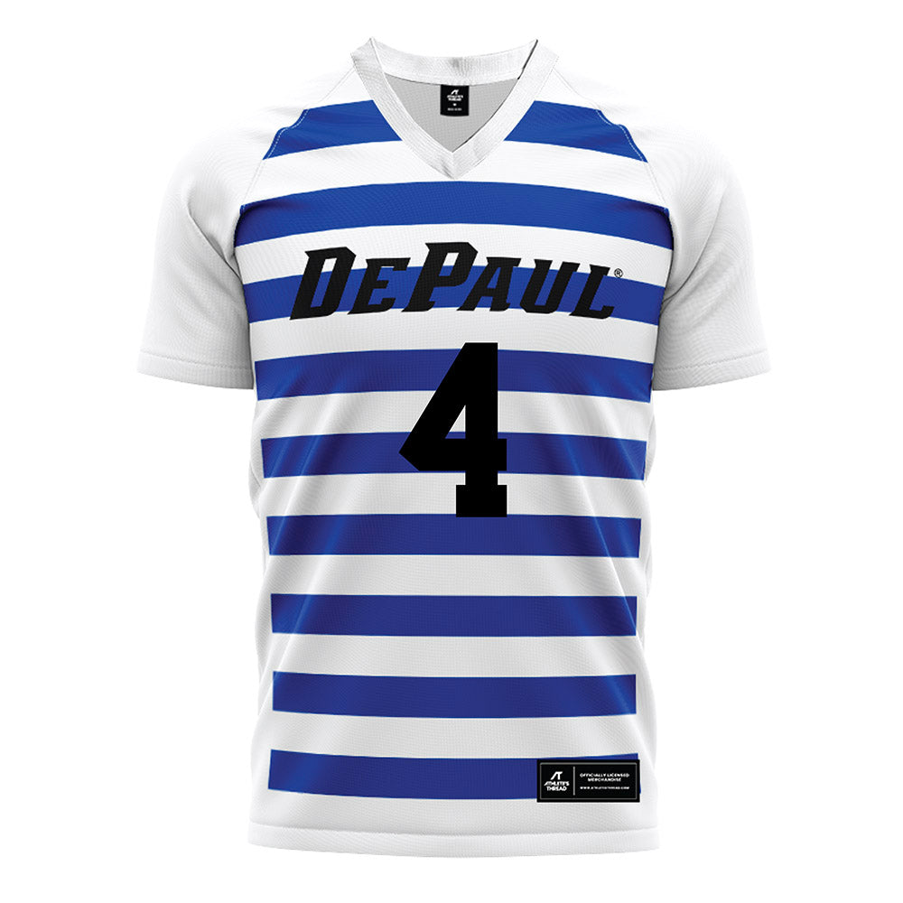 DePaul - NCAA Women's Soccer : Riley Vinson - White Soccer Jersey-0