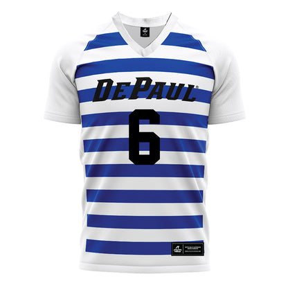 DePaul - NCAA Women's Soccer : Dory Latenser - White Soccer Jersey-0