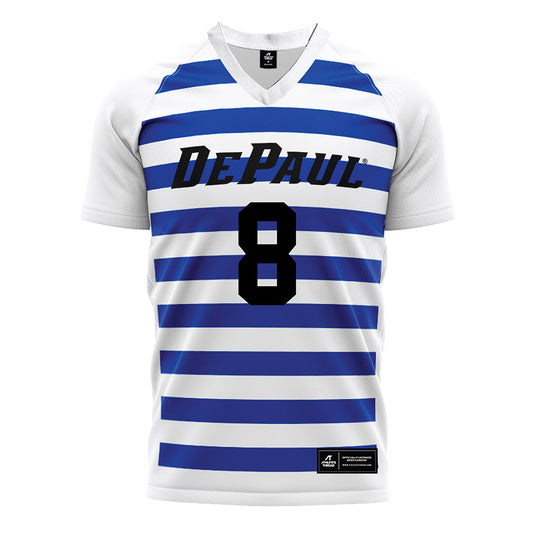 DePaul - NCAA Women's Soccer : Carolina Capizzi - White Soccer Jersey-0