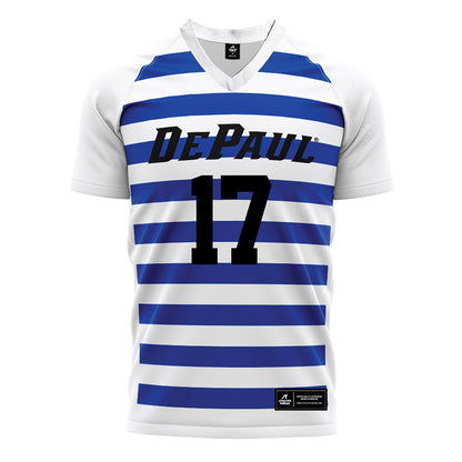 DePaul - NCAA Women's Soccer : Keira Taylor - White Soccer Jersey-0