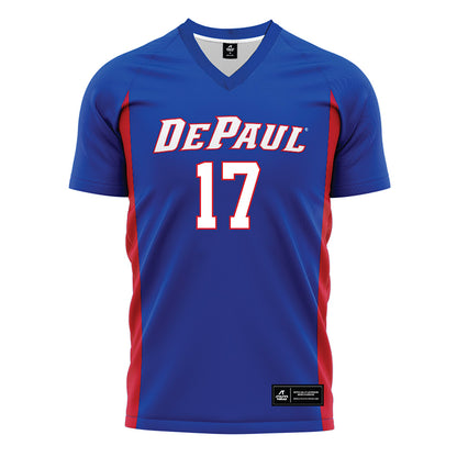 DePaul - NCAA Women's Soccer : Keira Taylor - Blue Soccer Jersey-0