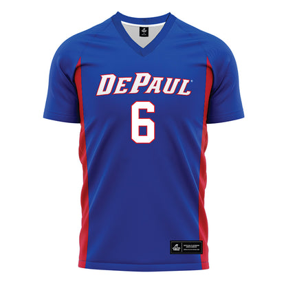 DePaul - NCAA Women's Soccer : Dory Latenser - Blue Soccer Jersey-0