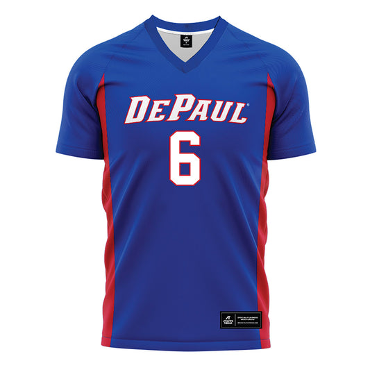 DePaul - NCAA Women's Soccer : Dory Latenser - Blue Soccer Jersey-0