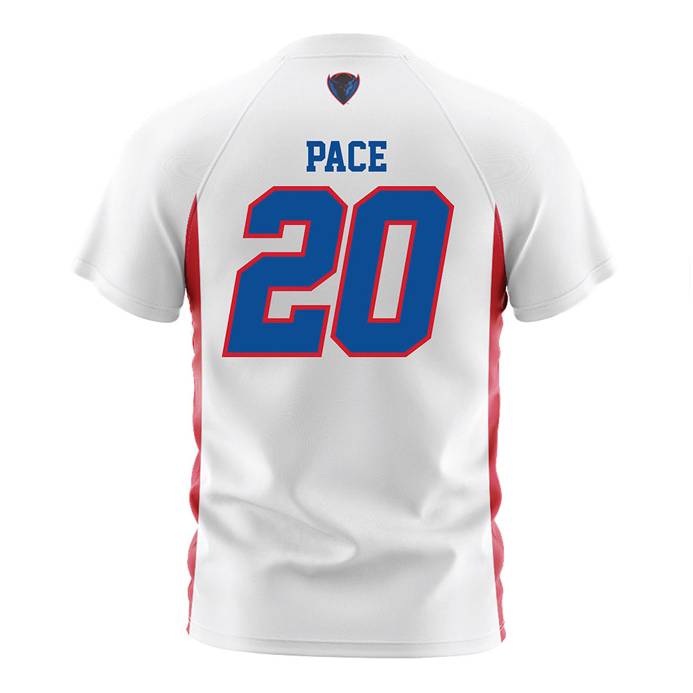 DePaul - NCAA Men's Soccer : Keagan Pace - White Soccer Jersey-1