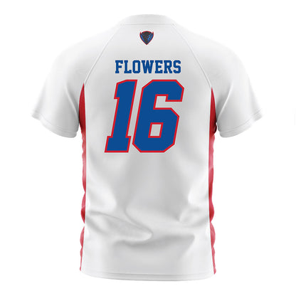 DePaul - NCAA Men's Soccer : Tyler Flowers - White Soccer Jersey-1