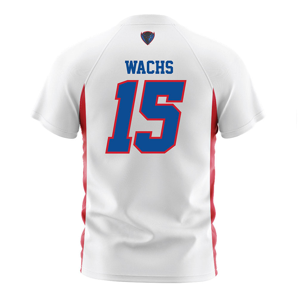 DePaul - NCAA Men's Soccer : Eli Wachs - White Soccer Jersey-1