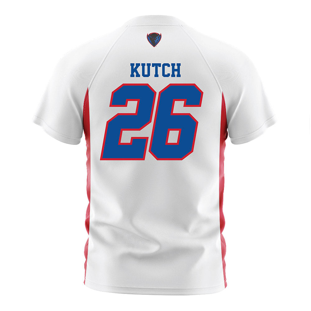 DePaul - NCAA Men's Soccer : Mason Kutch - White Soccer Jersey-1